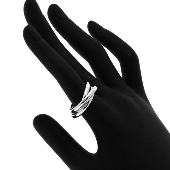 TIFFANY Silver Trinity Ring - Picture 6 of 8